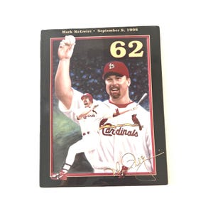 Piatto da collezione MLB Mark McGwire King Of Swing Record Breaking 62
