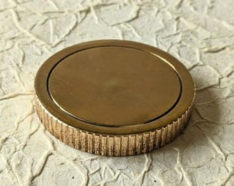 Briefbeschwerer aus massivem Messing - schwere polierte Schreibtischdekoration, modernes antikes Arbeitszimmerzubehör
