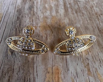 Vivienne Westwood Stainless Steel Gold Earrings