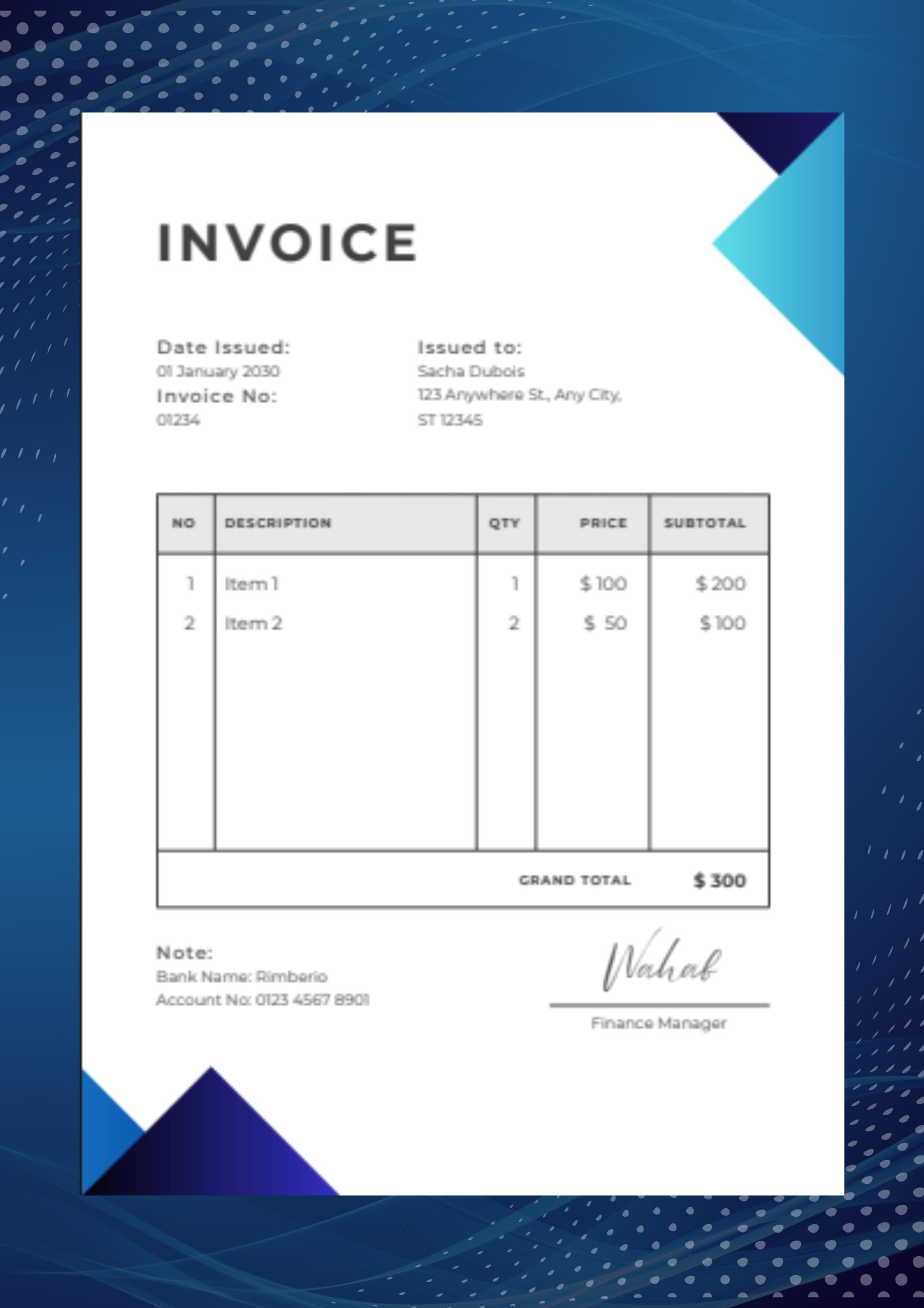 Smart Invoice Template & Tracker - Fully Automated for Excel Google ...