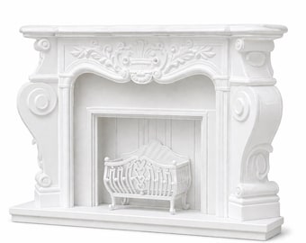 Poppenhuisopen haard – winkelrekken – schaal 1/24 1/18 1/12 1/6