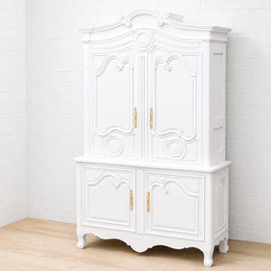 Miniature French Style Cabinet – Dollhouse Armoire – 1/24 1/18 1/12 1/6 Scale