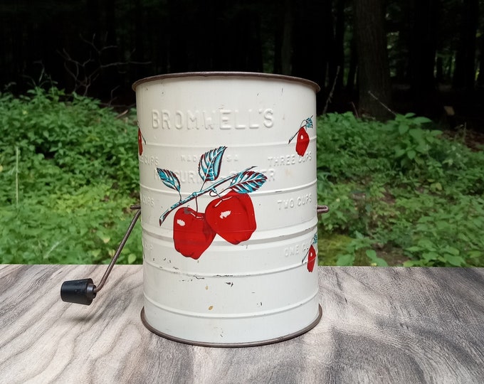 Bromwell's Antique Flour Sifter Apple Flour Sifter Apple Décor Etsy