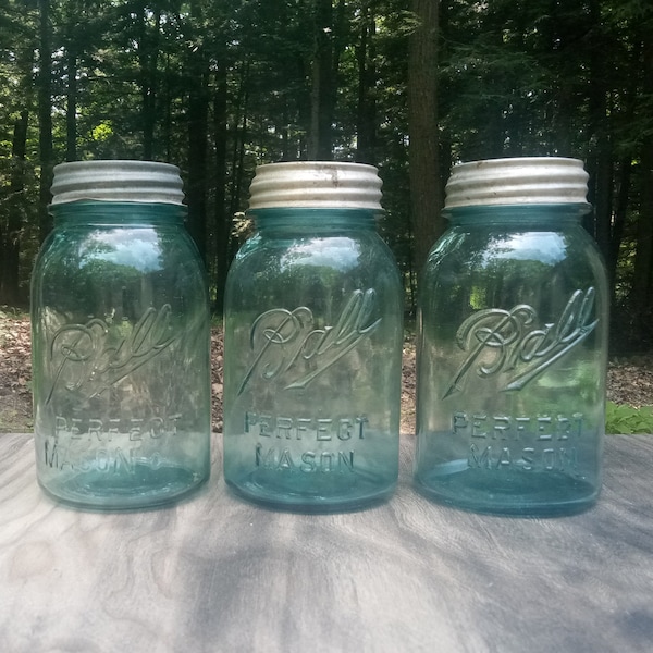 Quart Mason Jars Etsy