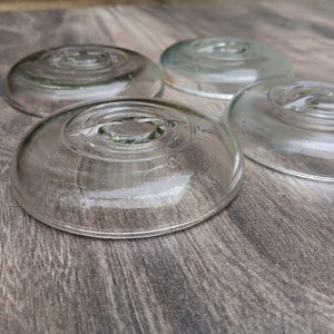 Vintage Ball Jars Glass Tops - Canning Lids - Mason Jar Lids - Tealight Candle Holders - Wedding Décor - FREE SHIPPING