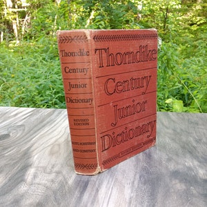 Thorndike Century Junior Dictionary - 1942 - Antique Dictionary