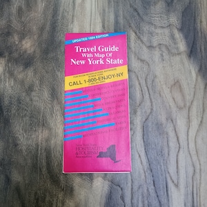 Vintage 1994 New York State Travel Guide with Map