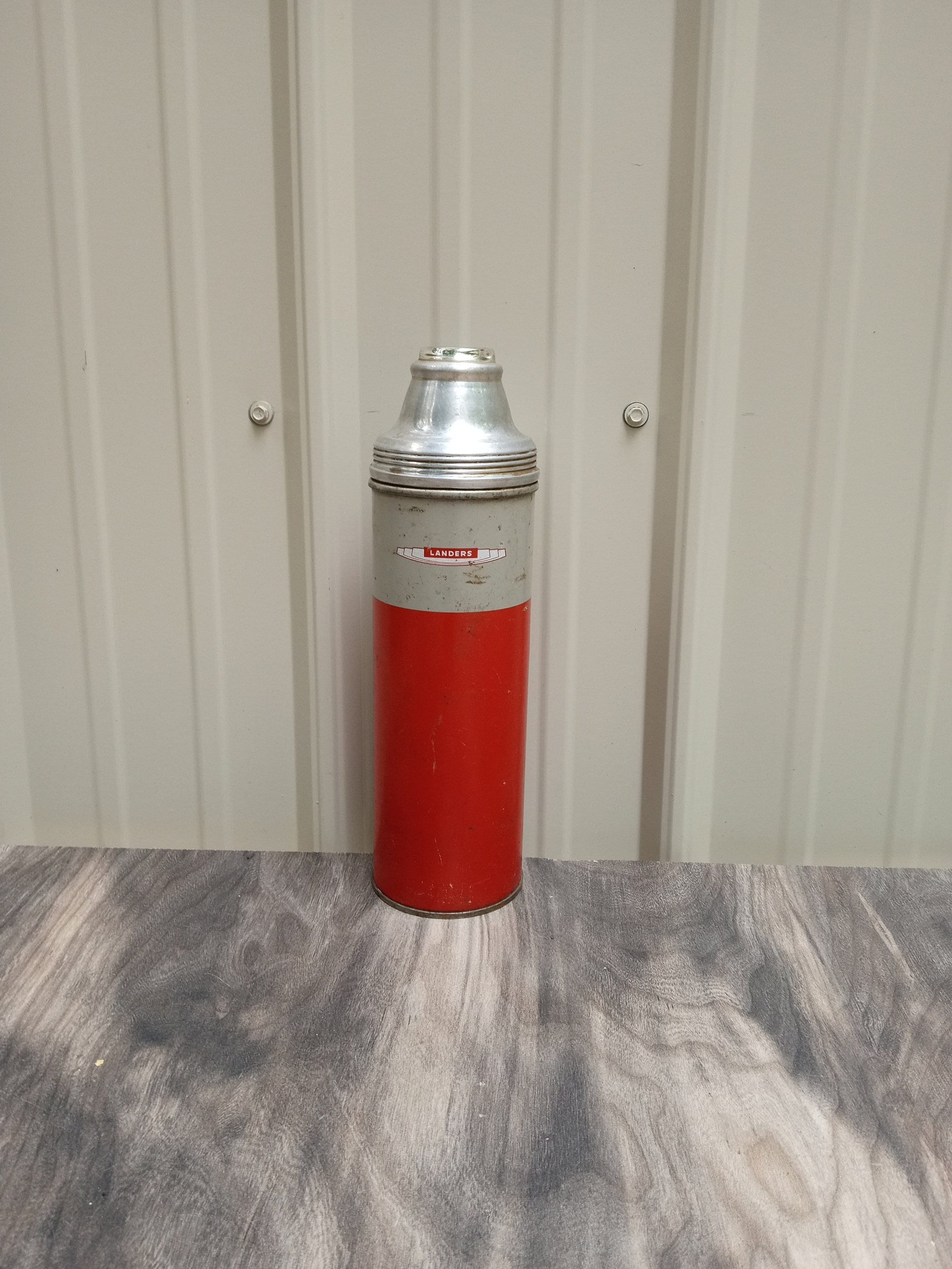 Vintage Quart-size Red Genuine Thermos Wide Mouth Thermos With