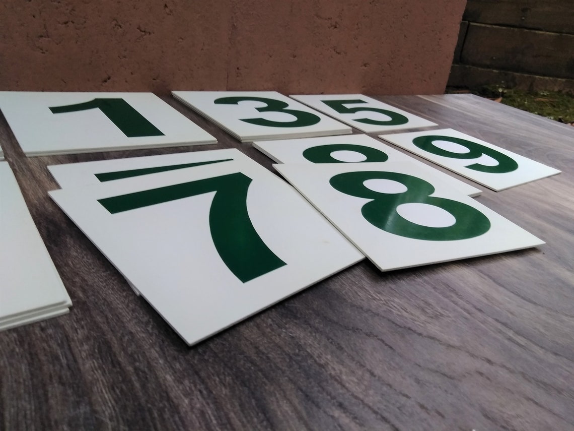 Vintage Scoreboard Numbers Plastic Scorecard Numbers Etsy