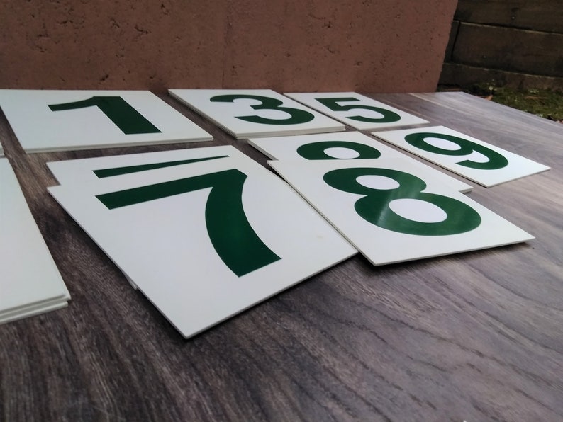 Vintage Scoreboard Numbers Plastic Scorecard Numbers Etsy
