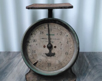 Vintage Kitchen Scale - Primitive Scale - Rustic Kitchen Scale - Family Scale - Farmhouse - Cottage - Neutral Decor