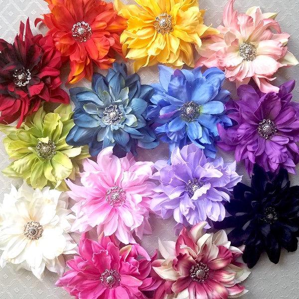 Dahlia Hair Flower Clip & Pin - 15 Color Choices!