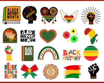 Black History Month SVG Bundle, African American Designs (Digital Download)