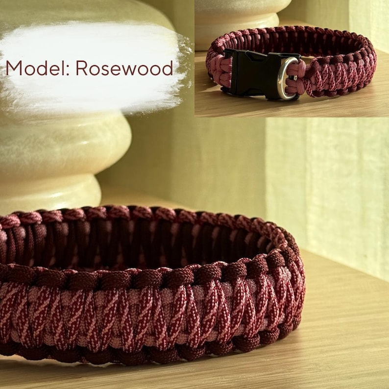 Collier pour chien en paracorde/Hundehalsband en paracorde | Fait main | Taille personnalisée | Résistant | Fabriqué en Allemagne image 3