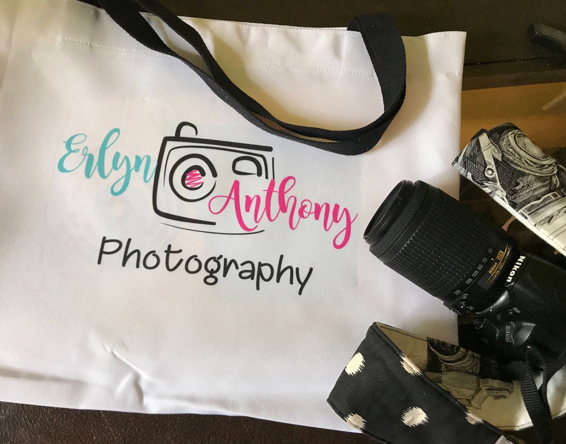 Photographer tote bag// your own logo tote bag//baby bag// pet Etsy