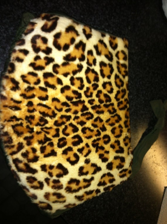 vintage leopard purse