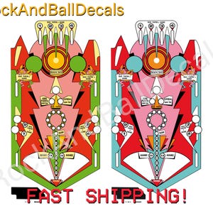 Reggio - BOTH OPTIONS - Pinball Machine - PLAYFIELD Overlay  Machine