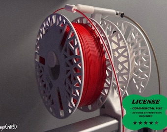 Customizable Dual Spool Holder, Universal Filament Stand  - 3D Printing - Blender Modeling - BambuLab - Limited Edition, Only Few Left.
