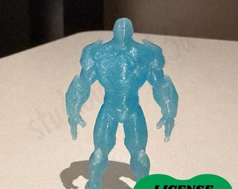 SUPERIOR IRON MAN Miniature, Marvel Figurine, Silver - 3D Printing - Blender Modeling - BambuLab - Limited Edition, Only Few Left.