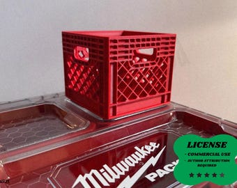 Milwaukee Packout Crate Tool Box Organizer, Custom Workshop - 3D Printing - Blender Modeling - BambuLab - Limited Edition, Only Few Left.