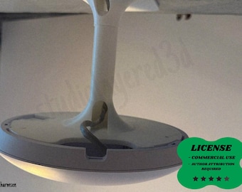 Unifi AP U6 Pro, U7 Pro Ceiling Mount Kit, Network Bracket - 3D Printing - Blender Modeling - BambuLab - Limited Edition, Only Few Left.