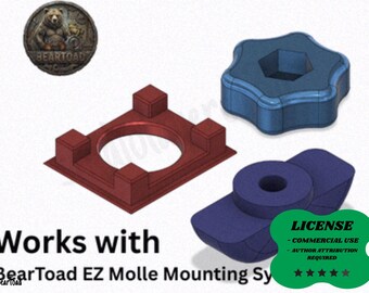 J1772 EV Adapter Mount, BearToad Electric Vehicle Charger Holder 3D Printing - Blender Modeling - BambuLab - Limited Edition, Only Few Left.
