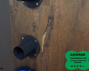 Efficient Filament Wall Mount, Spool Holder Rack, - 3D Printing - Blender Modeling - BambuLab - Limited Edition, Only Few Left.
