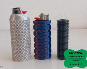 BIC Lighter Case, Protective Sleeve, Custom Cover - 3D Printing - Blender Modeling - BambuLab - Limited Edition, Only Few Left.