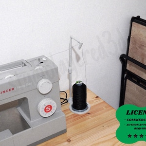 Large Spool Thread Holder, Sewing Machine Organizer - 3D Printing - Blender Modeling - BambuLab - Limited Edition, Only Few Left.