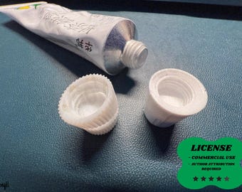 Tube Ointment Cap Replacement, Medical Cream Lid, Cosmetic, 3D Printing - Blender Modeling - BambuLab - Limited Edition, Only Few Left.