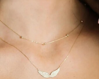 Angel Wing Necklace | Fashionable Jewelry | Gold Plated