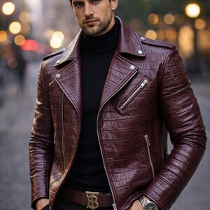 クロコダイルレザージャケット