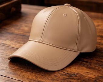 Handmade  Leather Baseball Cap - Handmade Unisex hat