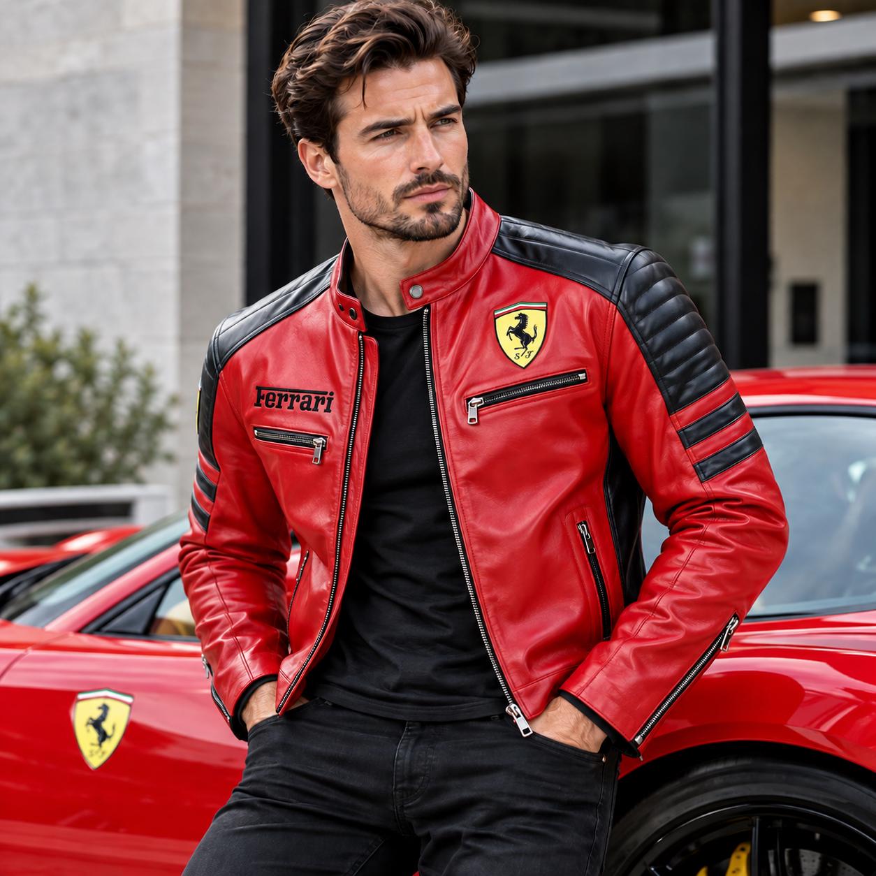 Ferrari jacket leather - Etsy 日本