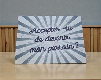 Personalized puzzle for Godparent Proposal