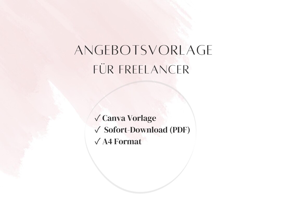 Canva Quote Template for Freelancers Quote Template as PDF & Canva