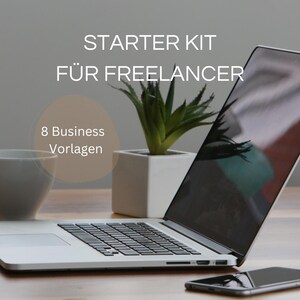 Freelancer Vorlagen Bundle mit 8 Business-Vorlagen für Angebot, Rechnung, Projektorganisation | Canva Vorlage | Digital Download