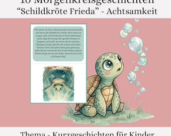 Mindfulness en ontspanning voor kinderen – 10 interactieve verhalen over Frieda de schildpad – Ochtendkring in de kinderopvang en kleuterschool – Montessori