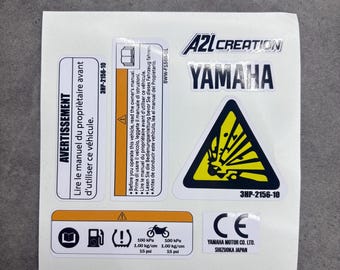 original YAMAHA YZ motocross stickers and labels