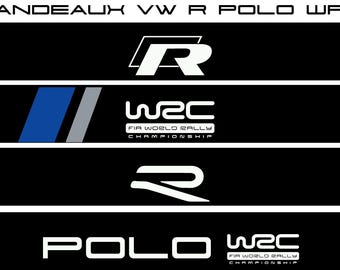 Volkswagen polo wrc golf r windshield strip