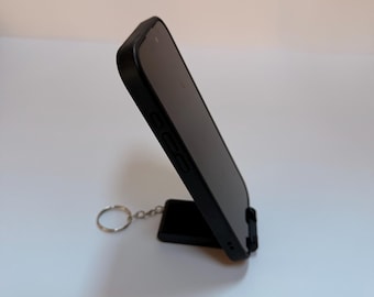 Collapsible Phone Stand Keychain - Compact, Foldable & Always With You