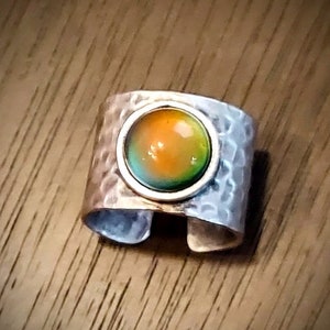 Mood Ring Handmade Jewelry, Color Changing Round