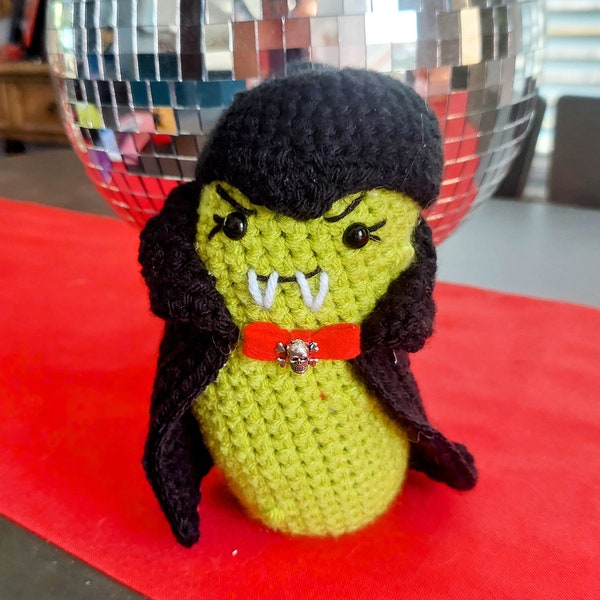 Count Pickula Emotional Support Pickle Crochet toy