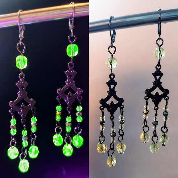 Boucles D'oreilles Le Bijou Français - Opalite De Feu à Facettes - Doré, Dormeuses - Neuves