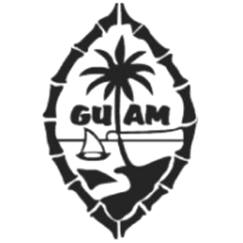 Download Guam Symbol 17x12 guam flag symbol wall decor | Etsy