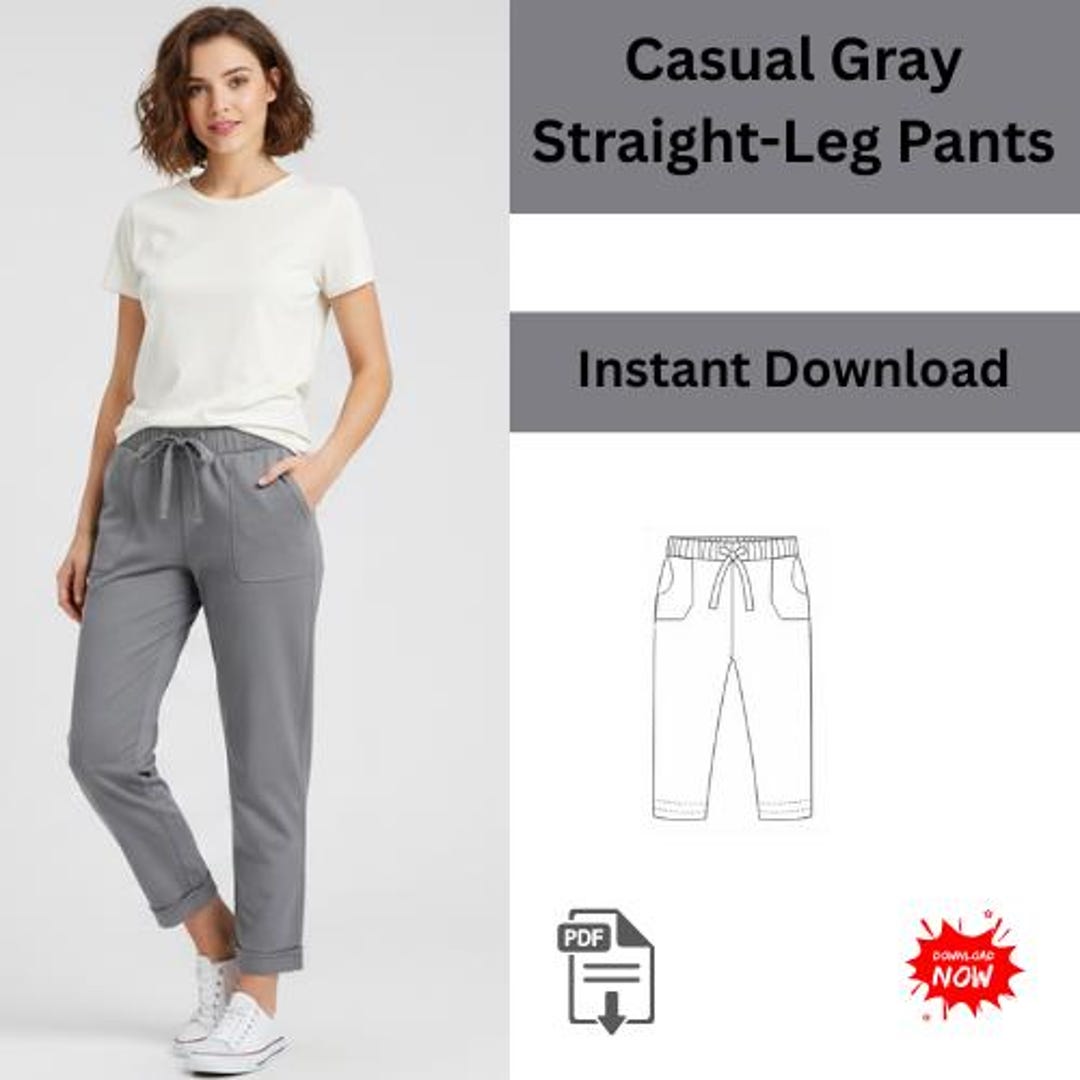 Expert Pant PDF Sewing Pattern | Tailored Trousers | A4 US Letter A0 ...