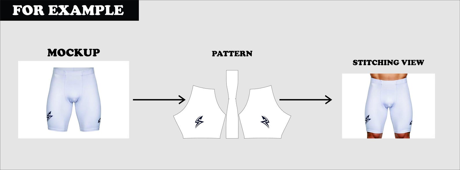 7v7 Compression Shorts Pattern, Digital Download PDF CDR, Sizes YXS–3XL ...