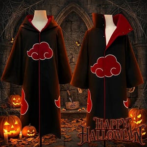 Cos Disfraz De Naruto Akatsuki Itachi Capa Cosplay Protect | Meses sin