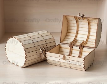 Laser cut Wooden Barrel Box SVG file Glowforge organizer puzzle files dxf eps cdr ai pdf cnc vector pattern template