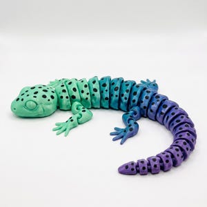Flexi Salamander STL | Articulated Salamander 3D Print | Flexi Lizard STL | Print in Place Reptile Toy | Tiger Salamander Model